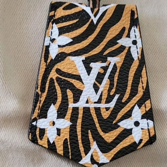 Louis Vuitton Key Charm Holder String 19.5 Jungle Giant Black Caramel Clochette - Picture 13 of 16